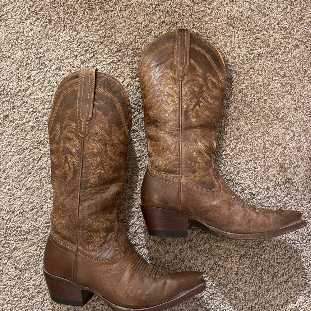 Tecovas Tan Annie Brown Boots 6